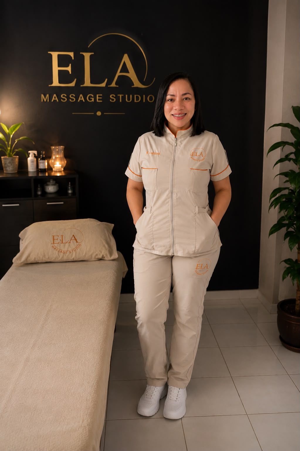 Cabina y equipo de ELA Massage Studio en Tunja