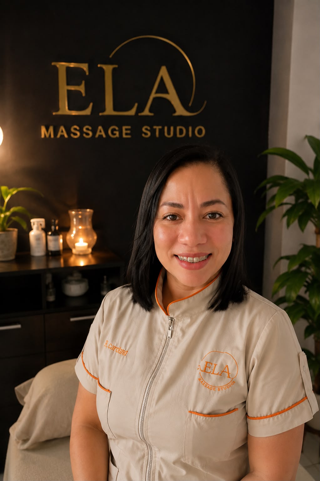 Terapeuta profesional de ELA Massage Studio